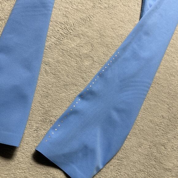 Elegant Light Blue Women's Leggings - Picture 10 of 16